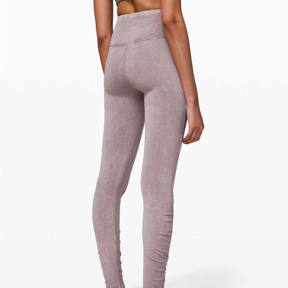 Lululemon inner glow washed half moon color leggings